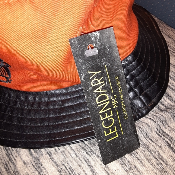 Orange and Black Bucket Hat